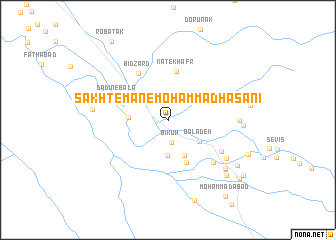 map of Sākhtemān-e Moḩammad Ḩasanī