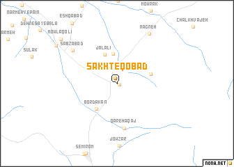 map of Sākht-e Qobād