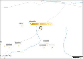 map of Sakhtū Kūzehī