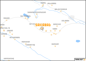 map of Sākīābād