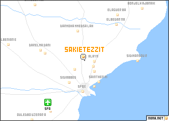 map of Sakiet ez Zit