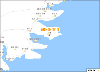 map of Sakihama