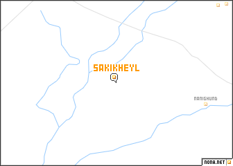 map of Sākī Kheyl