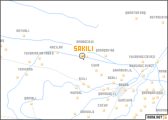 map of Şǝkili