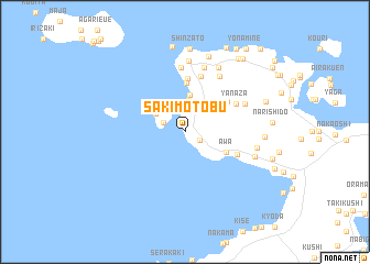 map of Sakimotobu