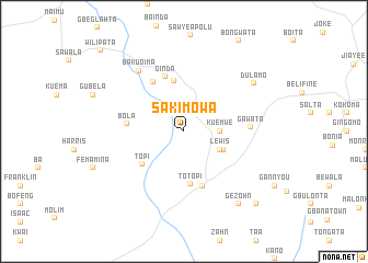 map of Saki Mowa