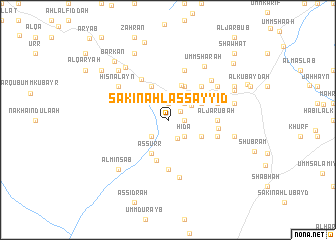 map of Sākin Ahl as Sayyid