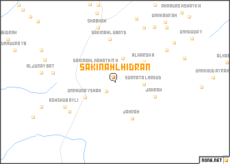 map of Sākin Ahl Hidrān