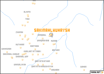 map of Sākin Ahl Wuḩaysh