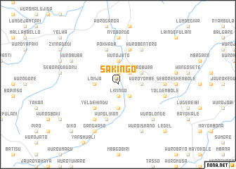 map of Sakingo