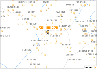 map of Sākin Hazm