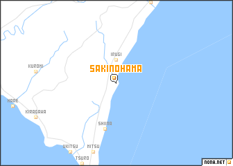 map of Sakinohama