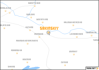 map of Sakinskiy