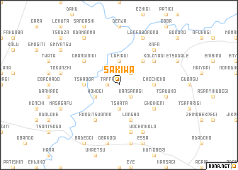 map of Sakiwa