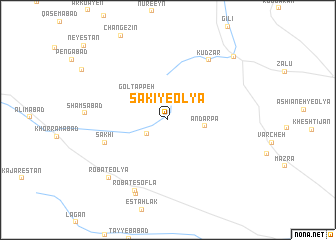 map of Sākī-ye ‘Olyā