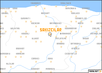 map of Sakızcılar