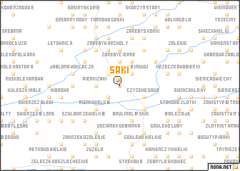 map of Saki