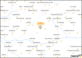 map of Saki