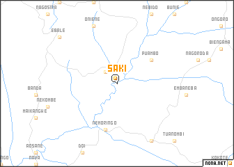 map of Saki