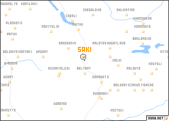 map of Saki