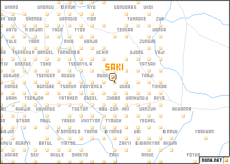 map of Saki