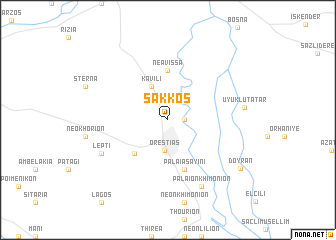 map of Sákkos