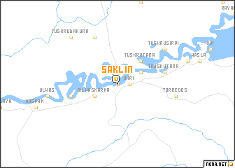 map of Saklin