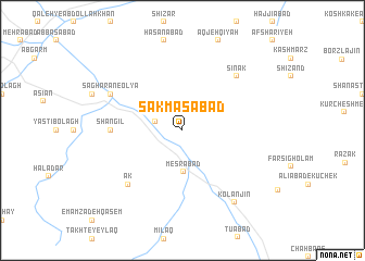 map of Sakmasābād