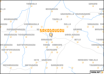 map of Sakodougou