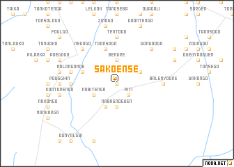 map of Sakoensé