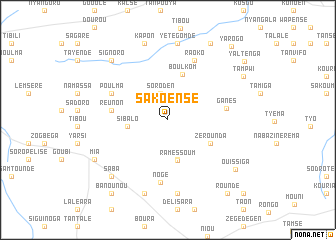 map of Sakoensé