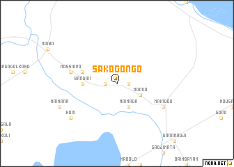 map of Sako Gongo