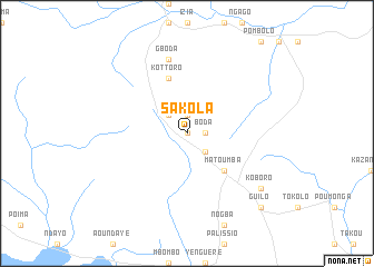 map of Sakola