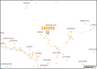 map of Sakore