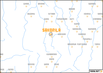 map of Sakorila