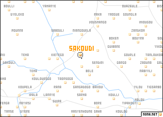 map of Sakoudi