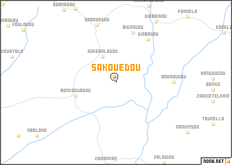 map of Sakouedou