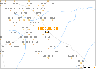 map of Sakouiliga