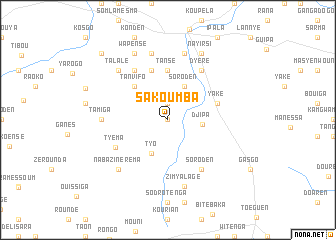 map of Sakoumba