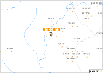 map of Sakoura