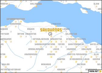 map of Sakournás