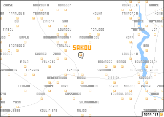 map of Sakou