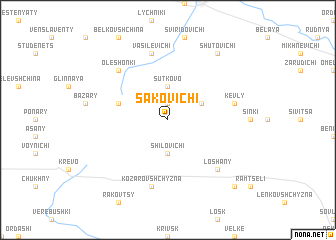 map of Sakovichi