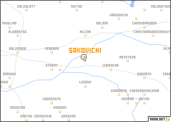 map of Sakovichi