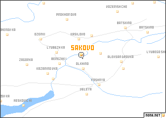 map of Sakovo