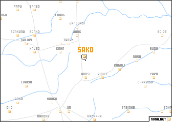 map of Sako