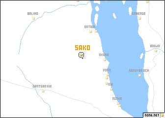 map of Sako