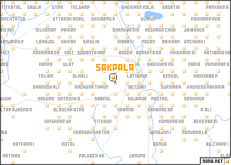 map of Sakpāla