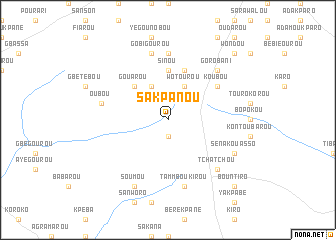 map of Sakpanou