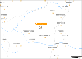 map of Sakpan